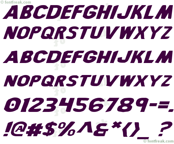 Bronic Expanded Italic