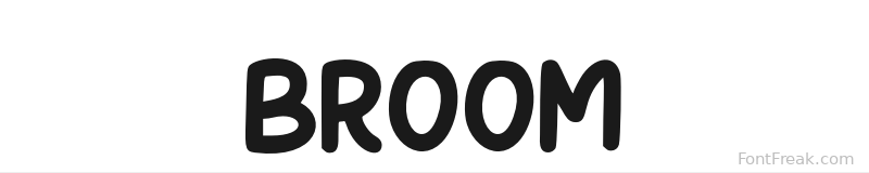 Broom font preview