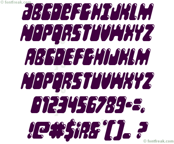 Bubble Butt Condensed Italic