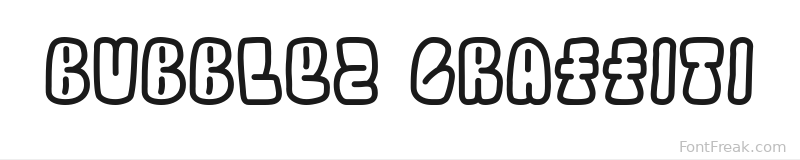Bubblez Graffiti font preview