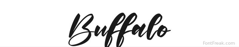 Buffalo font preview