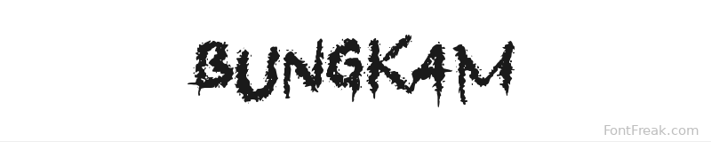 Bungkam font preview