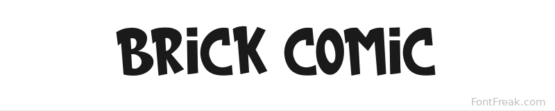 brick comic font preview