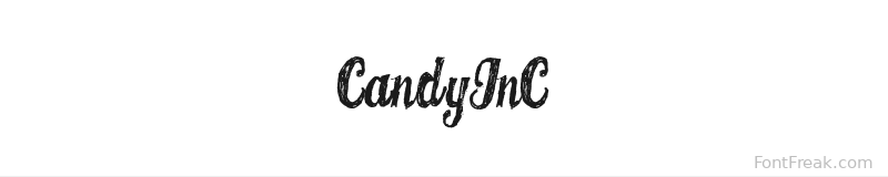CANDYINC font preview