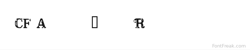 CF America Regular font preview