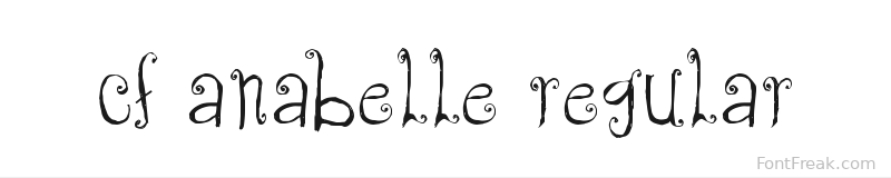CF Anabelle Regular font preview