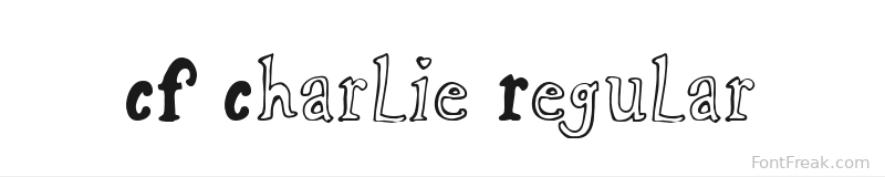 CF Charlie Regular font preview