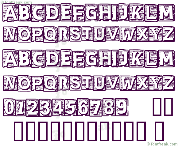 CF Cherokee Regular — all characters