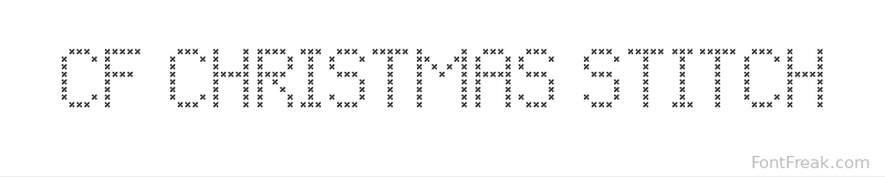 CF Christmas Stitch font preview