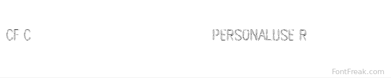 CF Crayons de plomb PERSONALUSE Regular font preview