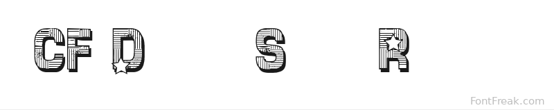 CF Dallas Stars Regular font preview