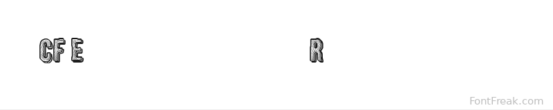CF Engraved Regular font preview