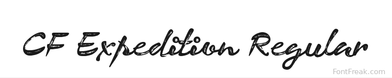 CF Expedition Regular font preview