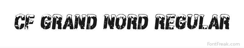 CF Grand Nord Regular font preview
