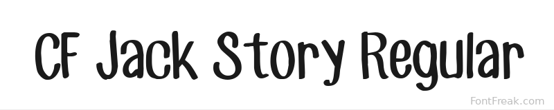 CF Jack Story Regular font preview