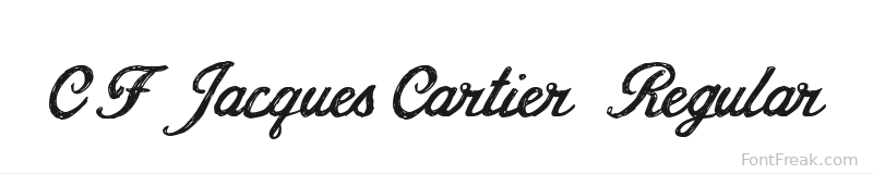 CF Jacques Cartier Regular font preview