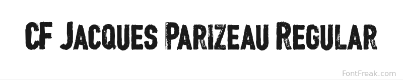 CF Jacques Parizeau Regular font preview
