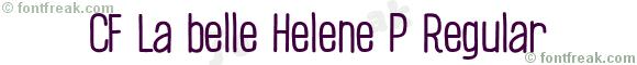 CF La belle Helene P Regular font preview