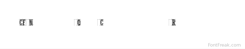 CF Nelson Old Caracters Regular font preview