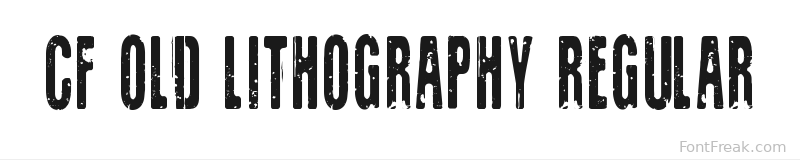 CF Old Lithography Regular font preview