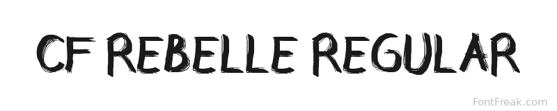 CF Rebelle Regular font preview