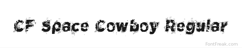 CF Space Cowboy Regular font preview
