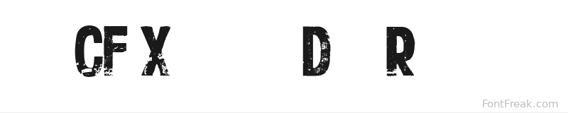 CF Xerography Demo Regular font preview