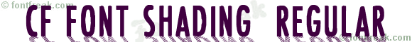 CF Font Shading  Regular