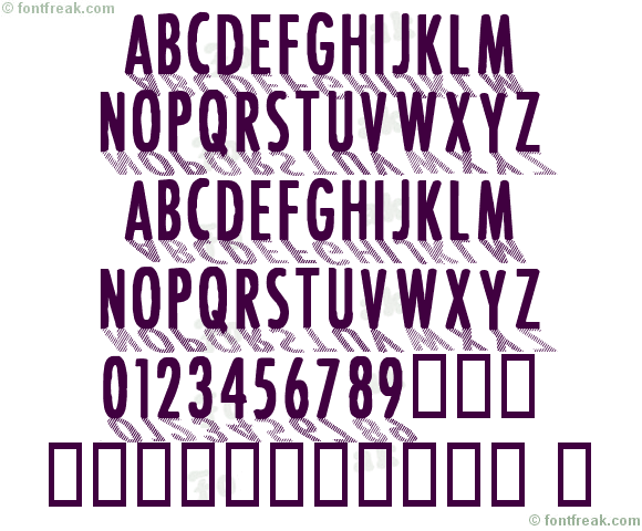 CF Font Shading  Regular