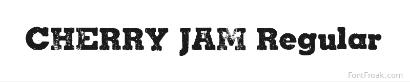 CHERRY JAM Regular font preview