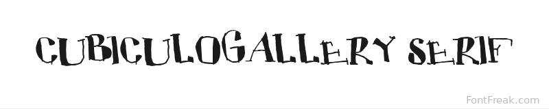 CUBICULOGALLERY SERIF