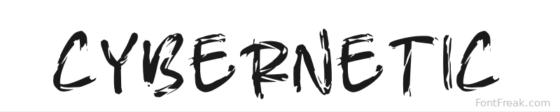 CYBERNETIC font preview