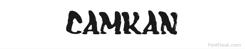 Camkan font preview