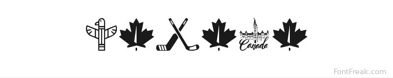 Canada font preview