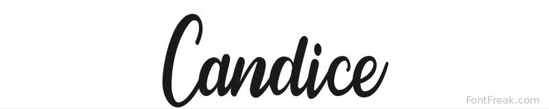 Candice font preview