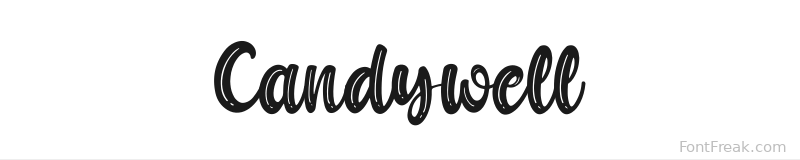 Candywell font preview