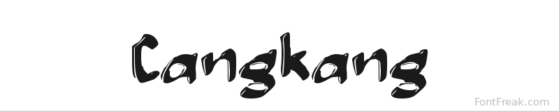 Cangkang font preview