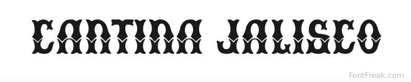 Cantina Jalisco font preview