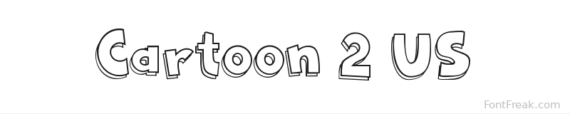 Cartoon 2 US font preview