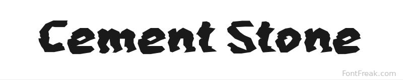 Cement Stone font preview