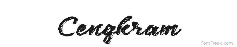 Cengkram font preview