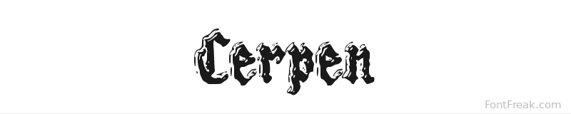 Cerpen font preview