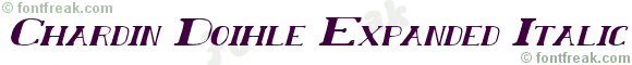 Chardin Doihle Expanded Italic