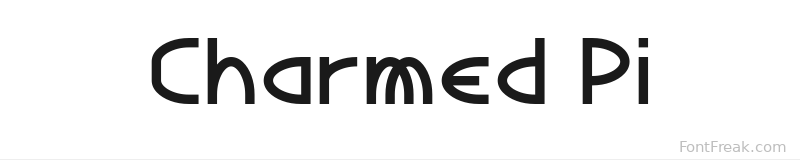 Charmed Pi font preview