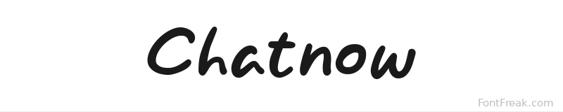 Chatnow font preview