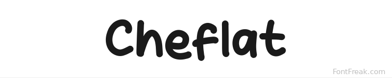 Cheflat font preview