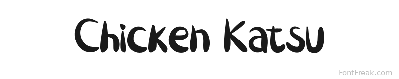 Chicken Katsu font preview