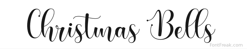 Christmas Bells font preview