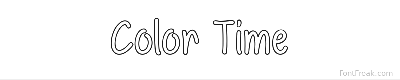 Color Time font preview