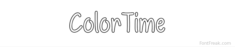 ColorTime font preview